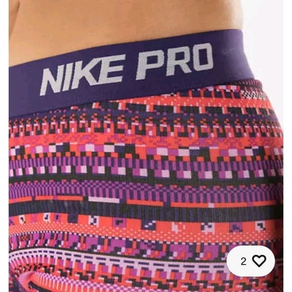 Nike WOMEN'S Pro Hyperwarm 8 Bit Printed Training Tights Women's Small - Picture 4 of 11